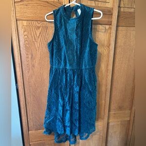 Xhilaration Teal Lace Dress